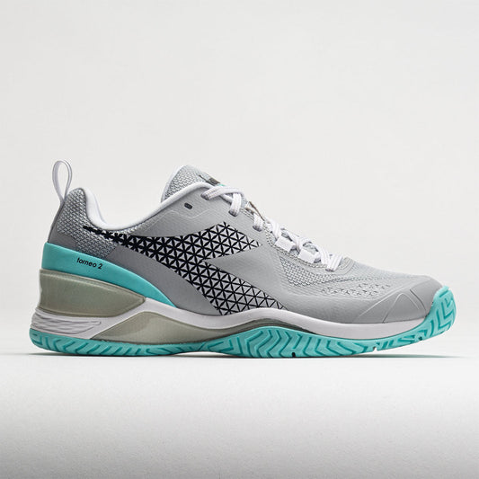 Diadora Blushield Torneo 2 AG Women's  Silver DD/Black/Aruba Blue