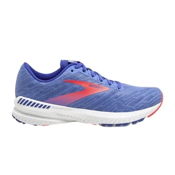 Women's Brooks Ravenna 11, Blue/Coral, 6.5 B Medium