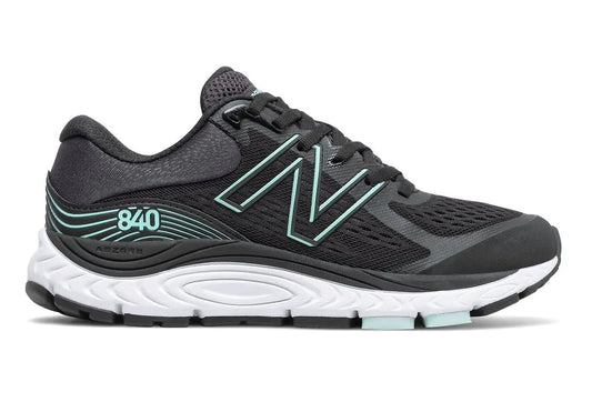 Women's New Balance Fresh Foam 840v5, Black/Storm Blue, 7.5 B Medium