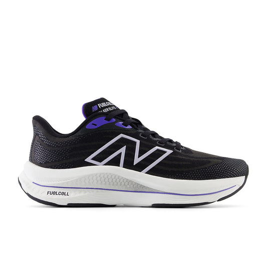 Women's New Balance FuelCell Walker Elite, Black/Electric Indigo/Grey Violet, 7.5 B Medium